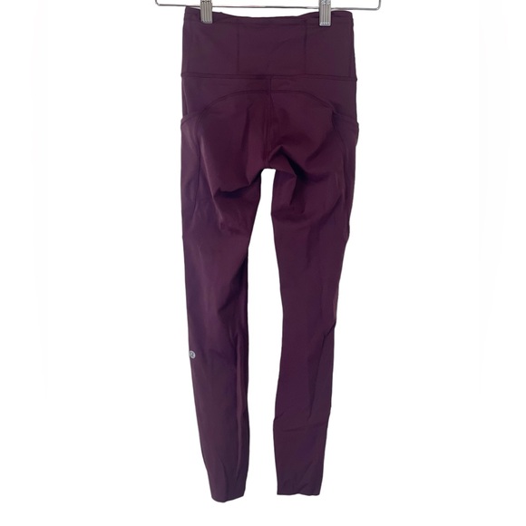 Lululemon Fast and Free leggings in cognac red - Picture 6 of 6